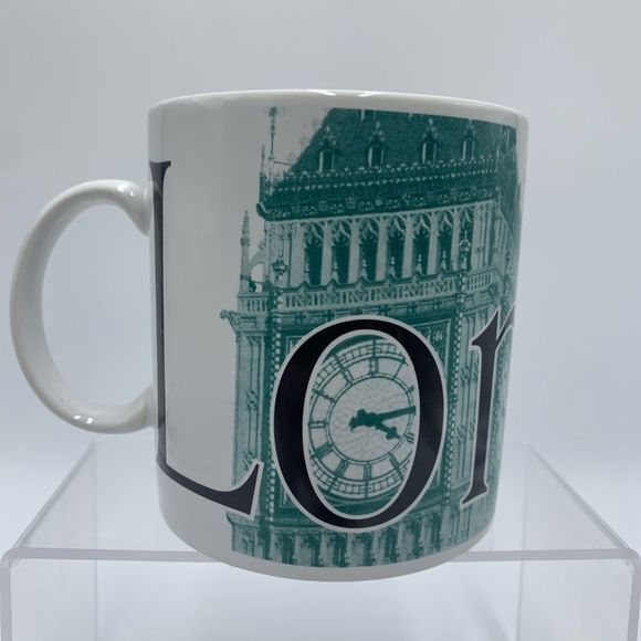 Starbucks London City Mug Collector Series 1999 Big Ben Green Graphic 20… - Picture 1 of 6